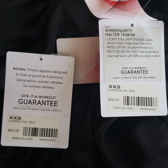 NWT Athleta Shirrendipity Halter Tankini Swimsuit - Picture 7 of 7